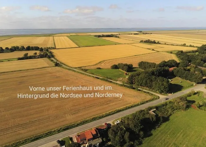 Semesterbostad Huus An't Diek, Maisonette In Deichnaehe, Naehe Norddeich *